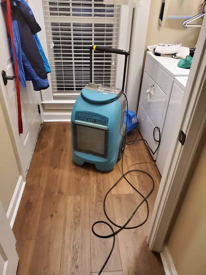 Commercial dehumidifier deployed for Flood Damage Cleanup in Sunset